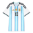 adidas Originals Argentina 26 Home Replica Jersey (Messi) blauw