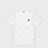 Comme des Garcons Play T-Shirt Red Emblem Mesh Red Heart Weiss