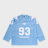 A Bathing Ape Line Camo Multi Logo Cropped Fit Football Jersey blue