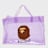 A Bathing Ape Ape Head Clear Bag roze