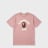A Bathing Ape College Tee white light pink