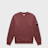 C. P. Company Brushed And Emerized Diagonal Fleece Crewneck red