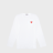 Comme des Garcons Play Red Heart Longsleeve white
