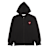 Comme des Garcons Play Play Two Heart Hooded Zip Sweatshirt schwarz