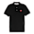 Comme des Garcons Play Play Polo Shirt Red Heart zwart