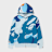 A Bathing Ape Mega ABC Camo Double Shark Relaxed Fit Full Zip Hoodie blue