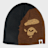 A Bathing Ape Ape Head Knit Cap schwarz