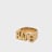 A Bathing Ape Bape Logo Ring Golden goud