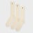 AMI PARIS Pack Three Ami De Coeur Embroidery Socks beige