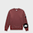 C. P. Company Brushed And Emerized Diagonal Fleece Crewneck red