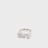 A Bathing Ape Bape Logo Ring Silver Rhinestone zilver