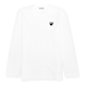 Comme des Garcons Play Play Black Heart Long Sleeve T-Shirt white 56281 1