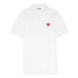 Comme des Garcons Play Play Polo Shirt Red Heart white 77073 1