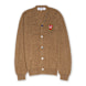 Comme des Garcons Play Knit Cardigan braun 83642 1