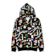 A Bathing Ape Hand Draw Pattern Shark Zip Hoodie M zwart 83805 1