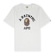 A Bathing Ape College Tee M grey 85279 1