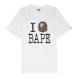 A Bathing Ape I Love Bape Tee M white 85282 1