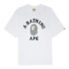 A Bathing Ape Pixal College Relaxed Fit Tee M white 90028 1