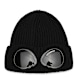 C. P. Company Extra Fine Merino Wool Goggle Beanie schwarz 85933 1