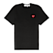 Comme des Garcons Play Small Red Heart T-Shirt Black schwarz 90050 1