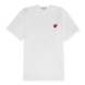 Comme des Garcons Play Small Red Heart T-Shirt White weiß 88646 1