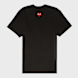 Comme des Garcons Play&nbsp; Small Red Heart Neck T-Shirt Black noir 85442 1