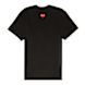 Comme des Garcons Play Small Red Heart Neck T-Shirt Black zwart 85442 1