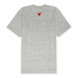 Comme des Garcons Play&nbsp; Small Red Heart Neck T-Shirt Grey gris 85443 1