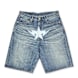 A Bathing Ape&nbsp; Twin Sta Relaxed Fit Denim Shorts bleu 91114 1