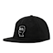 Brain Dead Flannel Logohead 6 Panel Hat zwart 86011 1