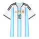 adidas Originals Argentina 26 Home Replica Jersey (Messi) blue 93223 1