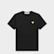 Comme des Garcons Play T-Shirt Gold Emblem Gold Heart schwarz 95346 1