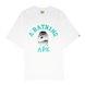A Bathing Ape x Solebox College Relaxed Fit Tee Weiss 99390 1