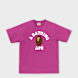 A Bathing Ape College Tee M Pink 99491 1