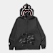 A Bathing Ape&nbsp; Color Camo Shark Full Zip Double Hoodie noir 99557 1