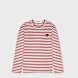 Comme des Garcons Play Longsleeve Shirt Red Heart red 99978 1