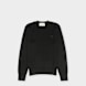 AMI PARIS Crewneck Sweater With ADC (tonal) black 106043 1