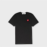 Buy Comme des Garcons Play Big Red Heart Logo T-Shirt in black
