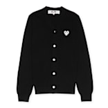 Buy Comme des Garcons Play Knit Cardigan in black | P1N062-1 | solebox