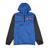 Buy Comme des Garcons Play K-Way Half Zip Jacket in blue/black