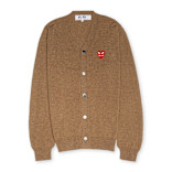 Buy Comme des Garcons Play Knit Cardigan in brown | P1N076-3 | solebox
