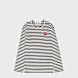 Comme des Garcons Play Play Red Heart Striped Long Sleeve T-Shirt zwart 52420 1
