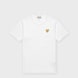 Comme des Garcons Play T-Shirt Gold Emblem Gold Heart Weiss 95344 1