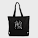 New Era MLB Light Canvas Tote Bag New York Yankees Schwarz 99228 1
