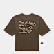 The North Face Wmns Hike Picnic Boxy Short-Sleeve Graphic T-Shirt brun 103260 1