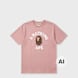 A Bathing Ape College Tee white light pink 104938 1