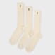 AMI PARIS Pack Three Ami De Coeur Embroidery Socks beige 106032 1