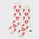HUMAN MADE Heart Socks blanc 106638 1