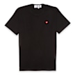Comme des Garcons Play Small Red Heart Logo T-Shirt schwarz 51252 1