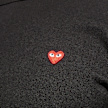 Comme des Garcons Play Small Red Heart Logo T-Shirt black 51252 5